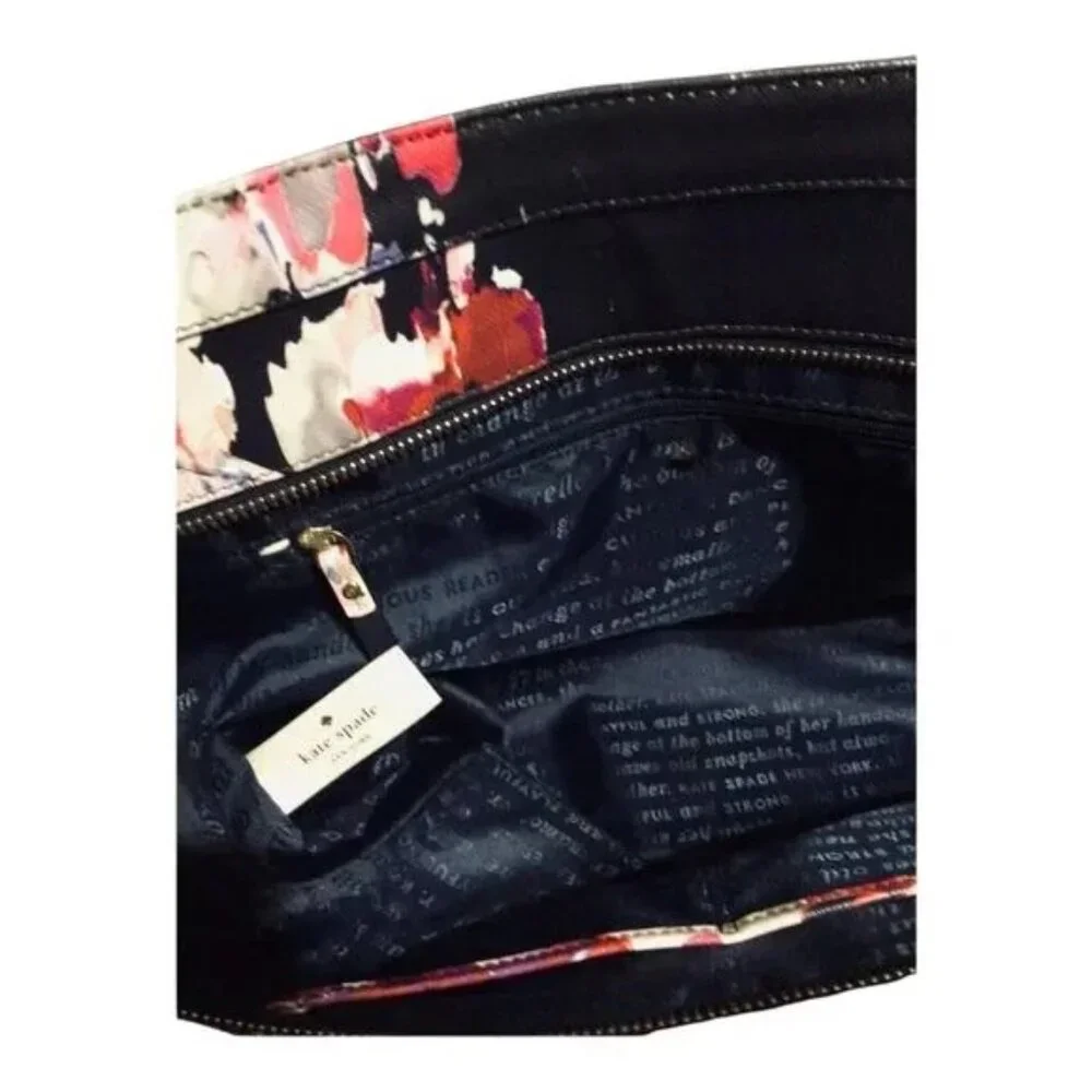 KATE SPADE Black Watercolor Large Tote Travel Bag - LAST CHANCE - Picture 6 of 9